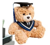 Generico Graduation Bear Plush, Huggable Stuffed Animal Doll, Soft Decorative Keepsake with Graduation Cap, Perfect Present for High School and College, Friends, Celebration, 9.84x7.87x5.91 in