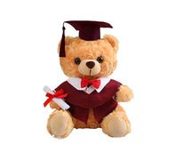 Generico Graduation Bear, Plush Stuffed Animal, Class of 2025 Gift, Soft 9.8 Inch Keepsake, Hat and Gown Outfit, Ideal for Boys, Girls, Students, Celebration Display, Congratulatory Gift