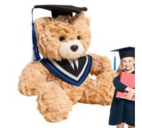 Generico Graduation Bear Present, Huggable Animal Doll, 9.84x7.87in Stuffed Plush Toy, Authentic Includes Cap Gown, Soft Keepsake Plush for High School College Celebration