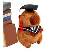 Generico Graduation Capybara Toy, Capybara Plush Keepsake, 9.84x7.87in Stuffed Animal Present, Includes Cap Gown, Soft Celebration Souvenir for High School College Celebrations