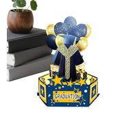 Generico Graduation Card | 3D Congrats Grad Greetings | Graduate Congratulations Card | for High School College Ceremony Parties Dinners Siblings Friends Classmates Students