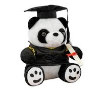 Generico Graduation Panda - Scholar Stuffed Toy, Adorable Plush Doll, Academic Achievement Gift | Commemorative Hat Certificate, Soft Keepsake, Class Of Twenty Twenty Five Home Decor Present Item