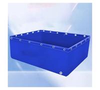 Generico Grande laghetto Portatile in Tela per Pesci - Serbatoio per Acqua da Esterno Rinforzato con valvola di Scarico, cisterna per acquacoltura da 0,8x1x0,4 m per Un Facile Trasporto e Una Lunga d