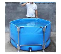 Generico Grande Piscina Rotonda in Tela per Pesci con Staffa in Metallo - Acquario da Esterno Fuori Terra per Coltura di Koi e irrigazione agricola - Vasca per Piscina Resistente per Bambini