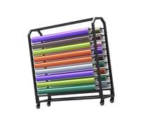 Generico Grande scaffale stoccaggio mobile con ruote, espositore pellicole finestrini auto, carrello tessuti commerciali, for l'esposizione prodotti in bobina(12 layers)