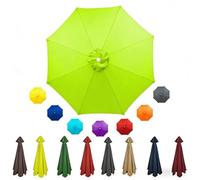 Generico Grandes Telo Ricambio Ombrelloni 6/8 Stecche 2/2.3/2.7/3/3.5/4.0m Copertura Esterno Baldacchino, Impermeabile Protezione UV per Esterni, Giardino, Spiaggia, Piscina Solo Tettuccio