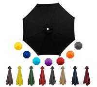 Generico Grandes Telo Ricambio Ombrelloni 6/8 Stecche 2/2.3/2.7/3/3.5/4.0m Copertura Esterno Baldacchino, Impermeabile Protezione UV per Esterni, Giardino, Spiaggia, Piscina Solo Tettuccio