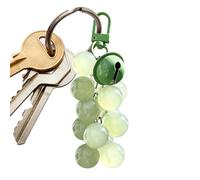 Generico Grape Keychain | Cute Colorful Beaded Fruit Charm Key Ring