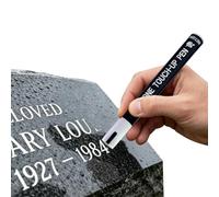 Generico Grave Marker Paint Pen, Weather Resistant Stone Writing Tool, 2x14cm Tombstone Lettering Restoration Marker, 3mm Tip Engraving Ink Pen, Memorial Inscription Repair Kit, Marble Metal Wood Use