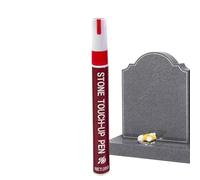 Generico Grave Marker Paint Pen, Weather Resistant Stone Writing Tool, 2x14cm Tombstone Lettering Restoration Marker, 3mm Tip Engraving Ink Pen, Memorial Inscription Repair Kit, Marble Metal Wood Use