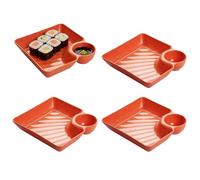 Generico Grazing Plate - Party Server for Buffet Setup, Reusable Dish Featuring Integrated Sauce Cup & Circle Snack Arrangement for Dessert Display, Veg Serving, Lunch Sharing and Dinner Table