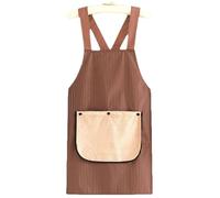 Generico Grembiule incrociato dietro | con tasca e pinafore impermeabile,per uomo, donna, insegnamento | per Uomo e Donna Chef Casa Ristorante Pasticceria BBQ Giardinaggio