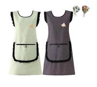 Generico Grembiule Maestra Asilo Universal Grembiule da Lavoro Grembiule Pulizie Grembiule Scuola Infanzia per Cottura Giardinaggio Pittura BBQ Bar Panettiera (B)