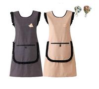 Generico Grembiule Maestra Asilo Universal Grembiule da Lavoro Grembiule Pulizie Grembiule Scuola Infanzia per Cottura Giardinaggio Pittura BBQ Bar Panettiera (A)