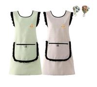 Generico Grembiule Maestra Asilo Universal Grembiule da Lavoro Grembiule Pulizie Grembiule Scuola Infanzia per Cottura Giardinaggio Pittura BBQ Bar Panettiera (C)