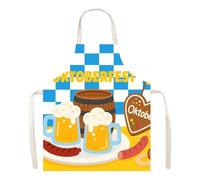 Genérico Grembiule Tedesco - Set Stampa Del Festival Della Birra,Costume Da Grembiule Per Festa Tedesca | Per Uomini Donne Coppie Cosplay BBQ Cucinare Cuocere, 07, Consulte la descripción