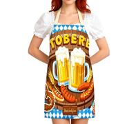 Genérico Grembiule Tedesco - Set Stampa Del Festival Della Birra,Costume Da Grembiule Per Festa Tedesca | Per Uomini Donne Coppie Cosplay BBQ Cucinare Cuocere, 9, Consulte la descripción