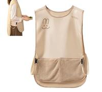 Generico Grembiuli Per Donne | Grembiuli Femminili Per Cucina Con Protezione Frontale,Resistente Per Barbecue Cottura Cucina Giardinaggio