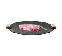 Generico Griddle Grill Pan - Nonstick BBQ Pan | Stove Top Plate For Camping Pork Open Fire Enhance Your Indoor Cooking Experience With This Safe Grill