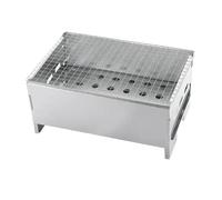 Generico Griglia a Carbone Portatile BBQ Compatto e Leggero, Facile Montaggio, Ideale for Il Campeggio la Cucina all'aperto
