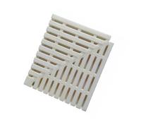 Generico Griglia ad Angolo Piscina, Copertura Scarico giuntata PP Resistente, Flusso d'Acqua efficiente e Sicurezza nelle Piscine, for pavimentazione Domestica(25x100cm/4pcs)