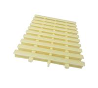 Generico Griglia di drenaggio efficiente per Piscine - Set da 8 Pezzi, 18x100 cm, Tappetino di drenaggio per troppopieno in plastica ABS Resistente, Soluzione di drenaggio dell'Acqua per Interni/este