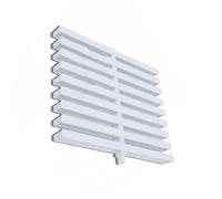 Generico Griglia di drenaggio for Piscina, griglia di drenaggio in plastica PVC, Copertura for Scarico a Pavimento, grondaia for Bagno, for vialetti, patii e Ponti for Piscine(25x100cm/10pcs)