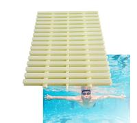 Generico Griglia di Scarico antitrabocco Resistente a 3 Fori per Piscine e docce - Colore Osso, 20x100 cm, 15 Pezzi - Perfetta per Piscine Fuori Terra, passerelle, balconi e soluzioni di drenaggio