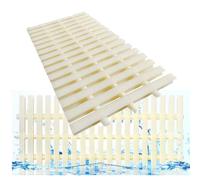 Generico Griglia di Scarico per Piscina a Tre Fori, Scarico in plastica Resistente per Patio, marciapiede e Fattoria, 15x100 cm, Confezione da 10, Soluzione Efficace Contro Il Troppo Pieno