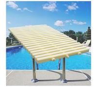 Generico Griglia di Scarico per Piscina Color Osso, 25x100 cm, Filtro per grondaia Estensibile da 15 Pezzi, Perfetta per Piscine Fuori Terra e docce da Balcone, Resistente e Facile da installare