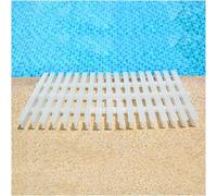 Generico Griglia di Scarico per Piscina in plastica Antiscivolo - Copertura Trasparente da 18 cm per Un Efficace drenaggio dell'Acqua e Manutenzione delle fognature, griglia di Troppo Pieno Resistent