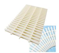 Generico Griglia di Troppo Pieno per Scarico Piscina Resistente - Griglie Bianche per Doccia e fognature per vialetti, grondaie, patii, Aree Commerciali (Confezione da 2, 30x100 cm) - Durevole, facil