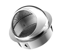Generico Griglia di Ventilazione A Parete in Acciaio Inox, Cucina Cappa Sferica, Griglia Tonda Sfiato Esterno, Calibro 60/70/80/100/150/180/200/250/300mm(90mm)