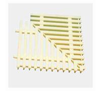 Generico Griglia drenaggio Piscina Fuori, svolte Angolo retto, Accessorio Essenziale Piscina efficiente Gestione Acqua, for bagni di Cortili(18x100cm/4pcs)