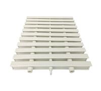 Generico Griglia per Piscina a Scatto, Copertura per griglia di drenaggio per Piscine Fuori Terra, passerelle e docce per balconi, 15x100 cm, 10 Pezzi, Installazione Facile e Durevole