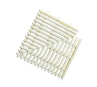 Generico Griglie drenaggio Piscine in plastica ABS, Giri ad Angolo retto Gestione efficiente Acqua, for l'uso Cortili, bagni, vialetti Esterni(18x100cm/2pcs)
