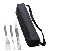 Generico Grill Tool Storage, Portable BBQ Utensil Organizer Bag, 22.44 x 3.94 x 3.94 Inches, Durable Zipper Carry Case, Compact Roll Design, Outdoor Cookware Pouch for Camping Picnic RV