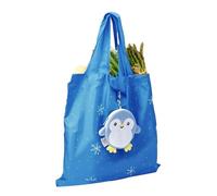 Generico Grocery Shopping Bags, Foldable Plush Animal Tote, Lightweight Handbag with Keychain, Reusable Eco Bag, Ideal for Girls, Women, Travel, Work, Market, Beach, Camping, Vacation