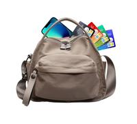 Generico Große Umhängetasche Damen & Herren - Leichte Schultertasche Aus Nylon Für Arbeit, Schule & Freizeit | Wasserabweisende Kuriertasche (26x22x13cm) | Praktische Messenger Bag Für Pendler