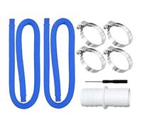Generico Ground Pool Hoses, Flexible Vacuum Hose, Spa Connector Tube, 39.37x1.26x1.26 Inches, Length with 4 Clamps Included, Easy Fit Design for Ground Pools Manual Cleaning Waterfall Use