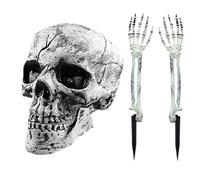 Generico Ground Skeleton Halloween Spooky Realistic Scary Party Prop | Skeleton Stakes Halloween Decorations Scary Halloween Decoration Home, Indoor, Outdoor, Graveyard, Lawn, Party, Haunted House