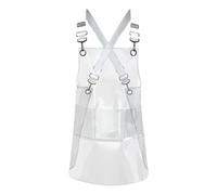 Generico Gruccia Trasparente - Apron A Prova Di Olio E A Prova Di Olio Con Tasca | Gruppo Di Protezione Regolabile, Petto Di Cucina Da Cucina Facile Da Per La Da Donna Chef Chef Barbecue Risto