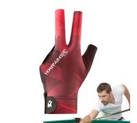 Generico Guanti da biliardo a tre dita Biliardo,Guanti da biliardo traspiranti a 3 dita per uomo - sportivi pratici, morbidi e leggeri per gli amanti del, principianti e adolescenti