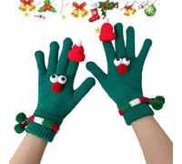 Generico Guanti Da Donna Per Clima Freddo,Alla Motivo Occhio E Cappello Traspirante E Riscaldante,Guanti Con Dita Touchscreen | Per Uomini Donne Amici Casa Outdoor Pendolarismo Quotidiano Viaggio