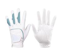 Generico Guanti da equitazione professionali per donna, equestre leggero antiscivolo con dita intere per comfort in tutte le condizioni atmosferiche(Blue,19)