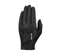 Generico Guanti da golf da uomo, misto pelle di agnello e microfibra, mano sinistra, bianco, elasticizzati, traspiranti, antiscivolo, ad asciugatura rapida(Black,23)