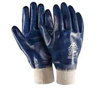 Generico GUANTI DA LAVORO NBR BLU POLSINO ELASTICIZZATO RICOPERTO M-XL 12PAIA ACTIVE GEAR (10/XL)