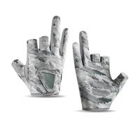 Generico Guanti da senza dita - Guanti touchscreen a 3 dita tagliate, copertura per le mani resistente al | Guant da esterno multiuso per l'uso sportivo del pescatore sportivo in barca a remi in k