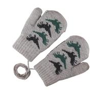 Generico Guanti Invernali da Neve per Bambine | Caldi Comodi Antismarrimento | Muffole A Maglia Da Neve Invernali | per Giardino Cortile Pattinaggio Sci Pupazzi di Età 2-3 Maschi Femmine