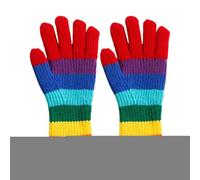 Generico Guanti invernali - Guanti da sci invernali impermeabili | Guante elasticizzati a righe con touchscreen | Abbigliamento termico per la stagione fredda | Sci Caccia Avventura all'aria aperta